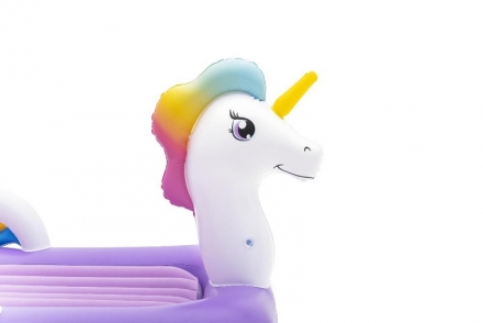 67713 Детский надувной матрас-кровать 104х196х84см &quot;Единорог&quot;, фото 3