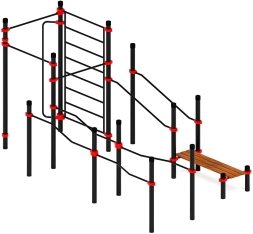 Воркаут ЛОВ 89 красный ВТ 101.13-01, фото 1 Воркаут ЛОВ 89 красный ВТ 101.13-01, фото 1