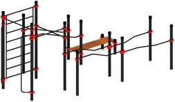 Воркаут ЛОВ 89 красный ВТ 101.13-01, фото 3 Воркаут ЛОВ 89 красный ВТ 101.13-01, фото 3