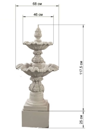 Фонтан классический двухъярусный, фото 8