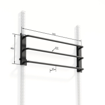 Модуль 3 перекладины для шведской стенки RockPro, съемный Модуль 3 перекладины для шведской стенки RockPro, съемный