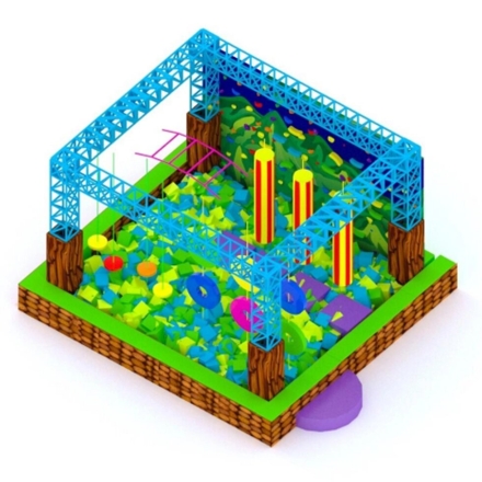 Ниндзя-парк &quot;Лесное приключение&quot; (5*5*3м.), фото 1