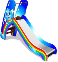 Детская горка Радуга Г010 H=950 для игровых площадок