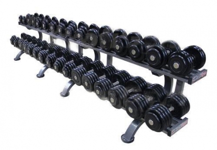 Обрезиненный гантельный ряд «Profigym» от 8,5 до 41 кг с шагом 2,5 кг ГП-009, фото 1