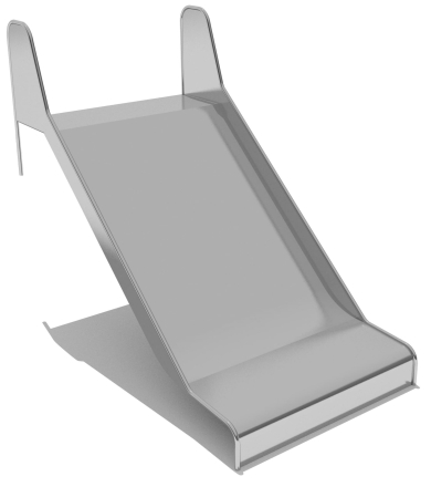 Горка из нержавеющей стали ГГН-1000.1000.002 для детской площадки, фото 1