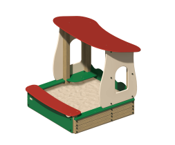 Песочница Боровичок ПС-53 с навесом для детской площадки