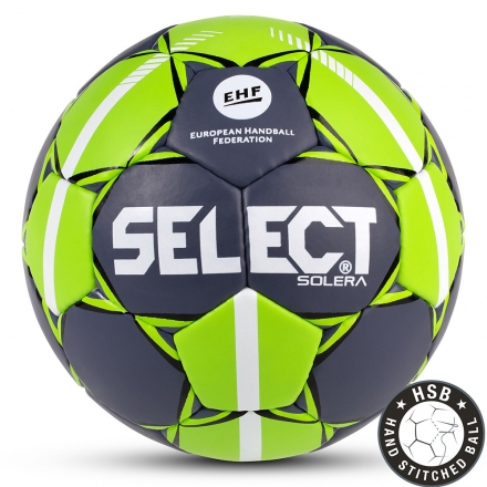 Мяч ганд. &quot;SELECT Solera&quot; арт.843408-994,Lille (р.1),EHF Appr, ПУ с микроуглуб,руч.сш, темносер-лайм, фото 1