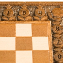 Шахматы + нарды резные с гранатами 30, Haleyan Шахматы + нарды резные с гранатами 30, Haleyan