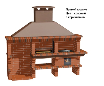Печь Аристократ 832 Прямоугольный кирпич микс коричневого с желтым, фото 12