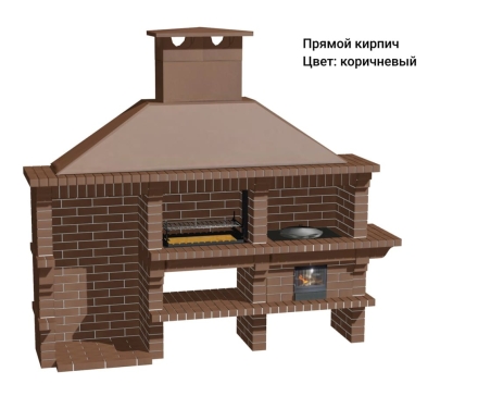 Печь Аристократ 832 Прямоугольный кирпич микс коричневого с желтым, фото 15