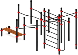 Воркаут ЛОВ 108 красный ВТ 102.13-01, фото 3 Воркаут ЛОВ 108 красный ВТ 102.13-01, фото 3