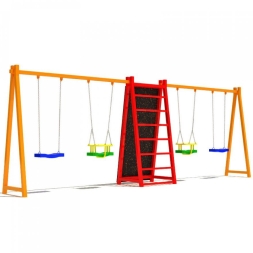 Детские качели Спорт 6.2 для детской площадки, фото 2 Детские качели Спорт 6.2 для детской площадки, фото 2