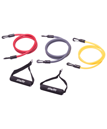 Комплект съемных эспандеров ES-605, с ручками, фото 1