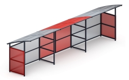 Навес для колясок (3 секции) МФ 743.01-02, фото 1