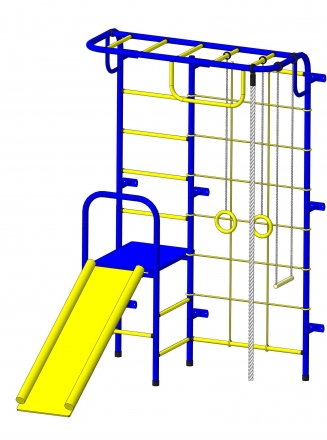 Спортивный комплекс Пионер С107 сине/жёлтый, фото 1