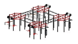 Многофункциональный спортивный комплекс (красный) МК 100.02-01, фото 3