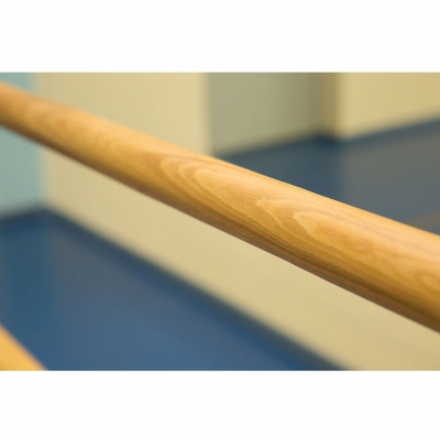 Станок хореографический пристенный двухрядный 1,5 м (перекладина D-40 мм бук), фото 2