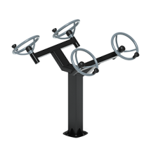 Рули (положение сидя) серый - Уличный тренажер - СТ 102-13