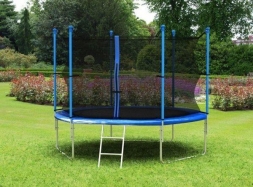 Батут с защитной сеткой (лестница в комплекте) Diamond Fitness Internal 10ft (305 см), фото 2