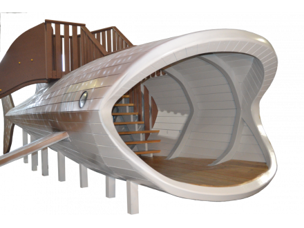 ДП 1.04 Китовая акула с горкой 2000, скамейками и льдинами, фото 1