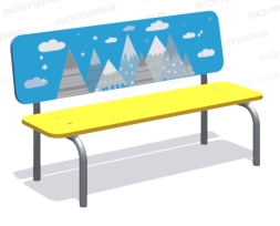Детская скамейка Romana Горы 302.09.00 для игровой площадки, фото 1 Детская скамейка Romana Горы 302.09.00 для игровой площадки, фото 1