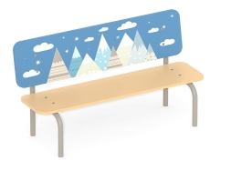 Детская скамейка Romana Горы 302.09.00 для игровой площадки, фото 2 Детская скамейка Romana Горы 302.09.00 для игровой площадки, фото 2