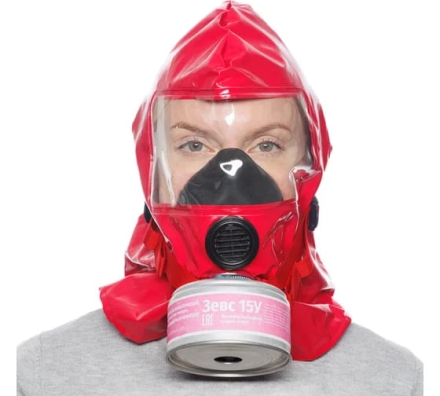 Универсальный пожарный фильтрующий самоспасатель ZEVS ЗЕВС 15У 403-001-0008, фото 1