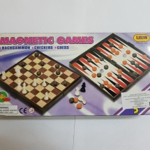 Нарды + Шахматы + Шашки магнитные большие Нарды + Шахматы + Шашки магнитные большие