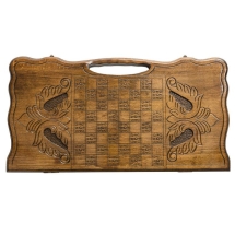 Нарды резные "Георгий Победоносец", Haleyan Нарды резные "Георгий Победоносец", Haleyan