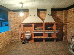 Печь Аристократ 832 Прямоугольный кирпич желтый, фото 4