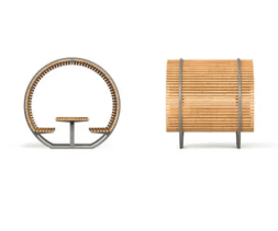 Беседка круглая со столиком, фото 1 Беседка круглая со столиком, фото 1