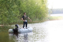 Моторная лодка ПВХ Фрегат 320 ЕК Серый