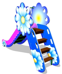 Детская горка Ромашка Г036 H=950 для игровых площадок, фото 2 Детская горка Ромашка Г036 H=950 для игровых площадок, фото 2