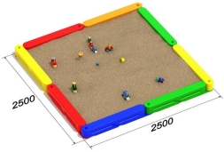 Детская песочница Квадро для игровой площадки, фото 2