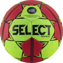 Мяч ганд. &quot;SELECT Mundo&quot; арт. 846211-443, Lille (р.0),мат.ПУ,руч.сш, зелено-красный