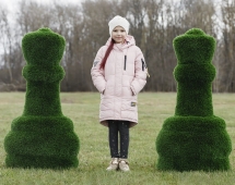 Топиари шахматы Король/Королева - газон Deluxe Топиари шахматы Король/Королева - газон Deluxe