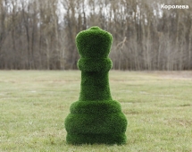 Топиари шахматы Король/Королева - газон Deluxe Топиари шахматы Король/Королева - газон Deluxe