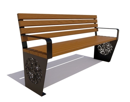 Скамейка садовая Индия, лиственница 3,0 м, фото 3