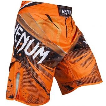 Шорты ММА Venum "Galactic" Fightshorts Neo Orange, фото 1