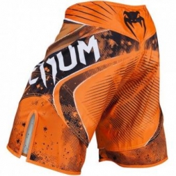 Шорты ММА Venum &quot;Galactic&quot; Fightshorts Neo Orange, фото 2