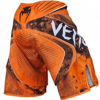 Шорты ММА Venum "Galactic" Fightshorts Neo Orange, фото 3
