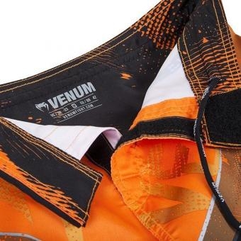 Шорты ММА Venum "Galactic" Fightshorts Neo Orange, фото 4
