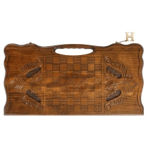 Нарды резные "Звезда" с ручкой, Haleyan Нарды резные "Звезда" с ручкой, Haleyan