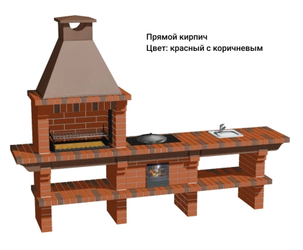 Печь Аристократ 716 S Радиальный кирпич коричневый, фото 8