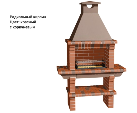 Печь Аристократ 702 Прямоугольный кирпич красный, фото 11