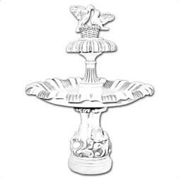 Фонтан скульптурный классический &quot;Голуби&quot; на большой ножке малый артикул 915