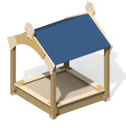 Песочница Сова ПС-43М с навесом для детской площадки, фото 1