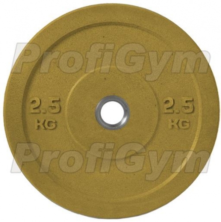 Диск для кроссфита (бампер) цветной 2,5 кг, фото 1