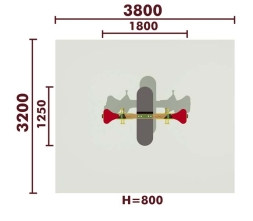 Качели-балансир на пружине Звездочка 04507 для детской площадки, фото 2