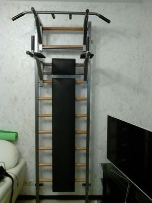 Шведская стенка EffectSport комбинированная ГИБРИД белая, фото 6